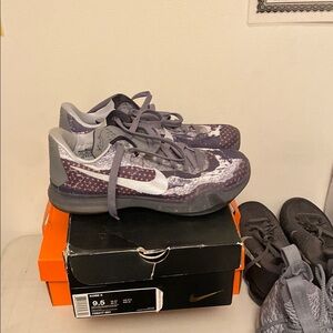 Nike Kobe Basketball Shoes - Black and Gray